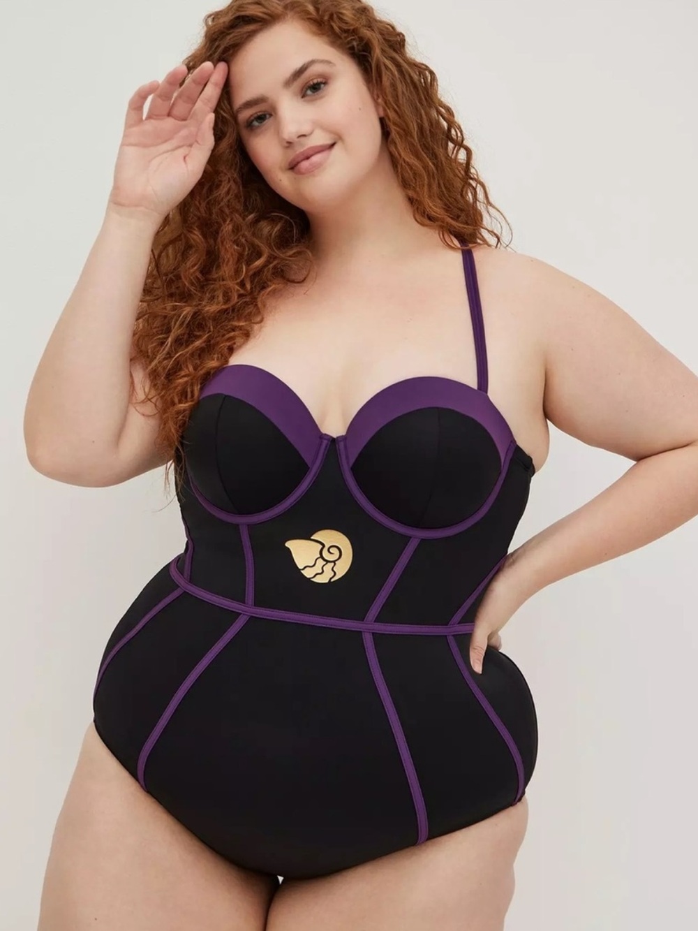 TORRID DISNEY LITTLE MERMAID ONEPIECE SWIMSUIT URSULA - Plus Size 3X (D/DD) - Picture 13 of 15